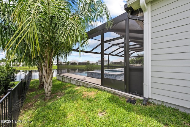 83 Tortola Way, Saint Johns, FL 32259 - view of yard featuring a water view and a lanai