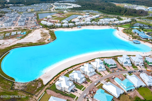 83 Tortola Way, Saint Johns, FL 32259 - aerial view of residential area featuring a large body of water and a pool area