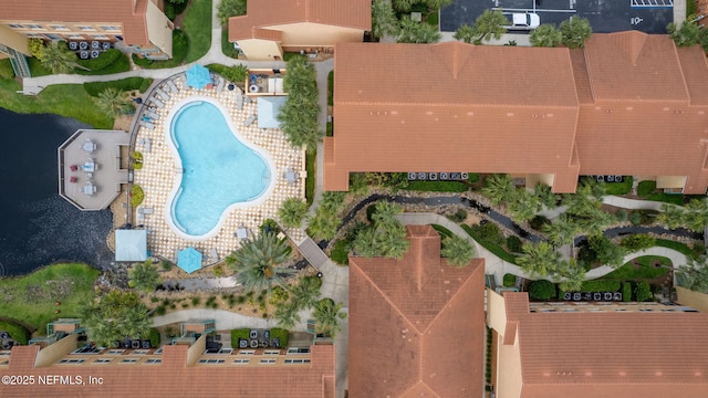 108 Laguna Villas Blvd Unit D22, Jacksonville Beach, FL 32250 - drone / aerial view of a pool area