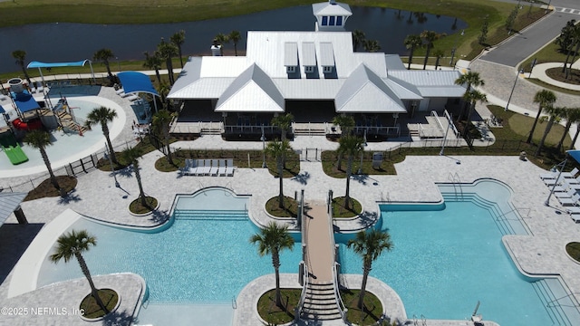 85 Otsego Ln, Saint Johns, FL 32092 - community pool with a water view and a patio