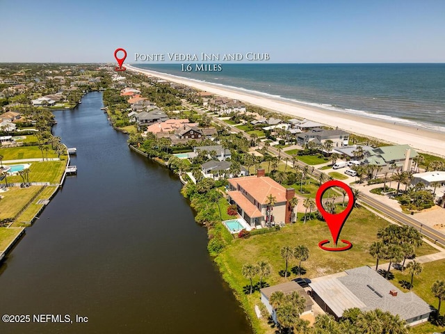 562 Ponte Vedra Blvd, Ponte Vedra Beach, FL 32082 - aerial view of residential area featuring unending shoreline