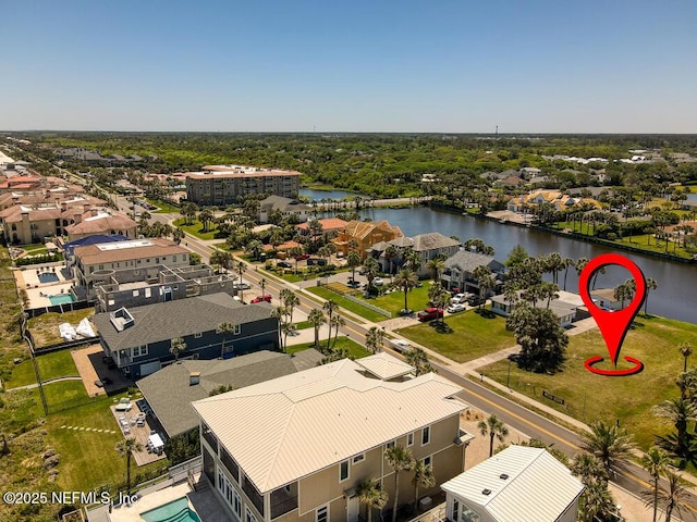562 Ponte Vedra Blvd, Ponte Vedra Beach, FL 32082 - aerial perspective of suburban area with a large body of water