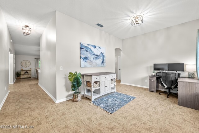 81014 Lockhaven Dr, Yulee, FL 32097 - office with arched walkways and baseboards