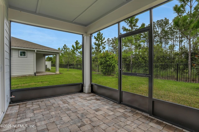 564 Jubilee Cir, Yulee, FL 32097 - view of unfurnished sunroom