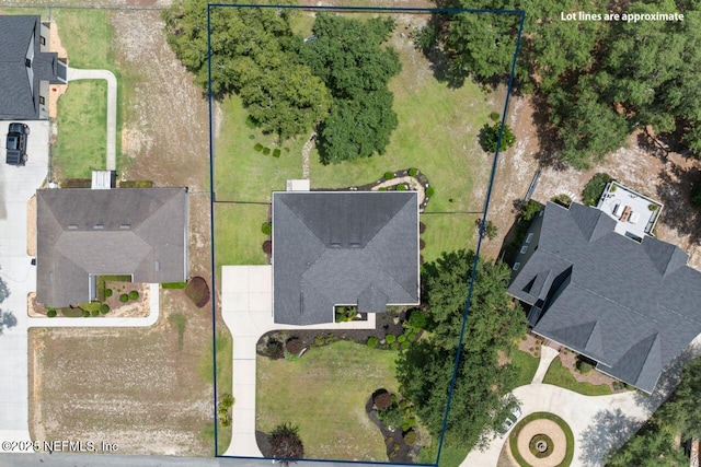 6228 Blue Marlin Dr, Keystone Heights, FL 32656 - aerial overview of property's location with property parcel outlined