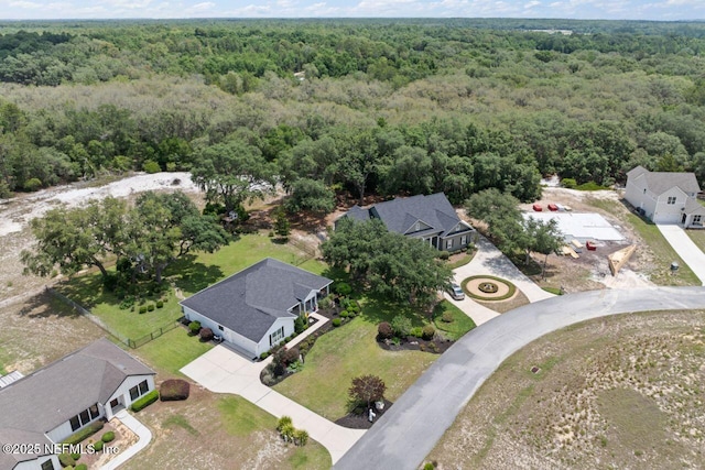 6228 Blue Marlin Dr, Keystone Heights, FL 32656 - aerial view of residential area featuring a forest