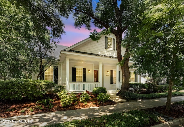 1885 Floyd St, Fernandina Beach, FL 32034 - view of front of home with covered porch