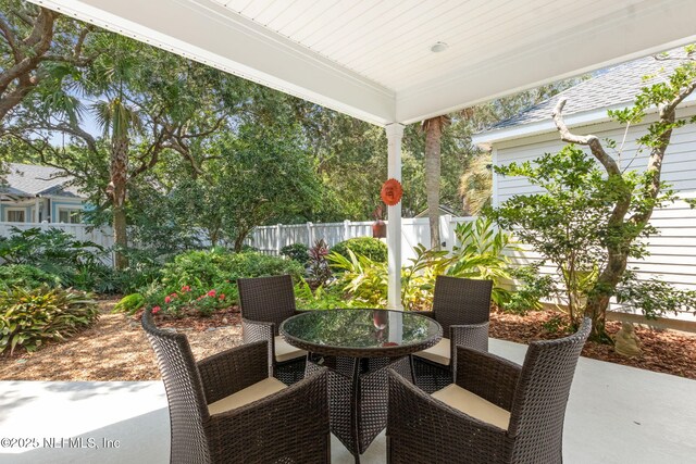 1885 Floyd St, Fernandina Beach, FL 32034 - view of patio featuring outdoor dining area