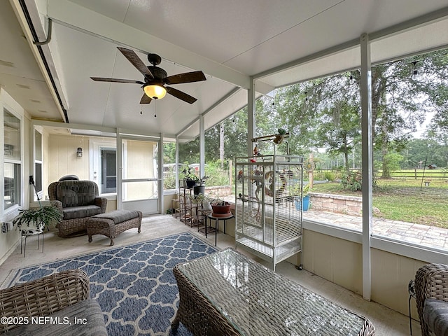 3923 Eden Estate Trl, Middleburg, FL 32068 - sunroom / solarium with ceiling fan