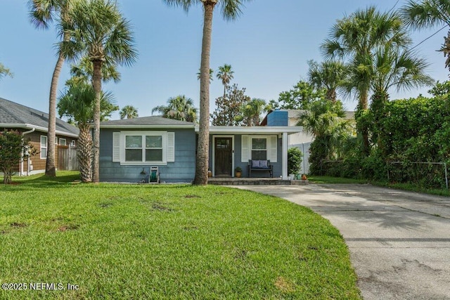 416 Margaret St, Neptune Beach, FL 32266 - view of front facade with covered porch and driveway
