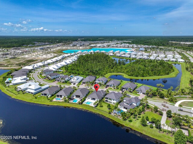 97 Marquesa Cir, Saint Johns, FL 32259 - aerial view of residential area featuring a large body of water