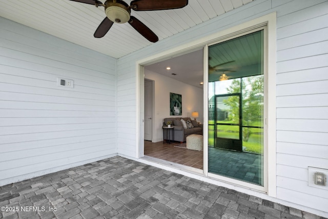 220 Killarney Ave, Saint Johns, FL 32259 - view of patio / terrace with a ceiling fan