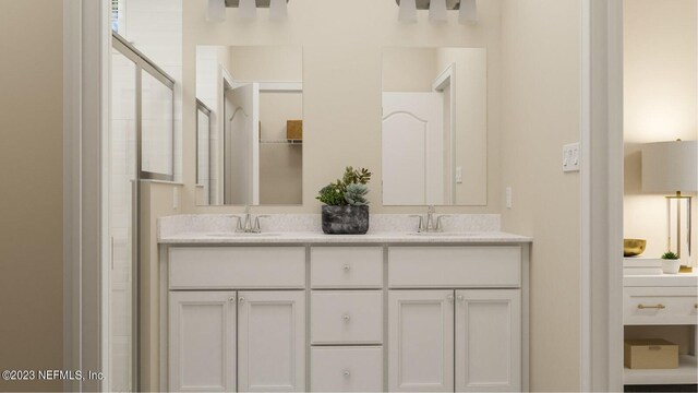 100 Round Robin Run, Saint Johns, FL 32259 - full bathroom with double vanity and a stall shower