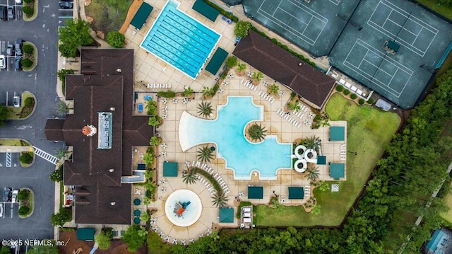 724 Middle Branch Way, Fruit Cove, FL 32259 - aerial view of property's location with a pool