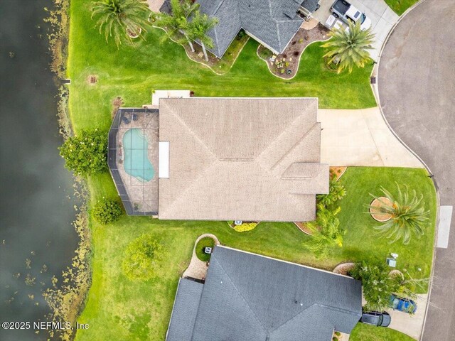 1714 Chatham Village Dr, Fleming Island, FL 32003 - bird's eye view of a pool
