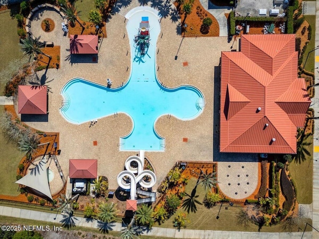 1714 Chatham Village Dr, Fleming Island, FL 32003 - drone / aerial view of a pool area