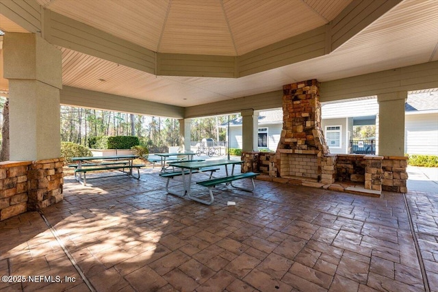 1714 Chatham Village Dr, Fleming Island, FL 32003 - view of patio / terrace with outdoor dining space