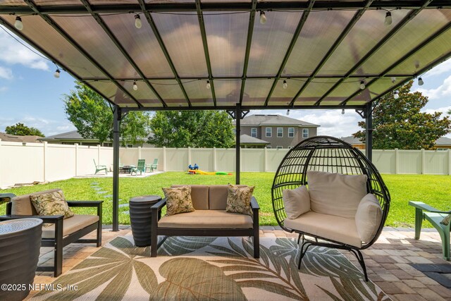 3172 Treeside Ln, Green Cove Springs, FL 32043 - view of patio / terrace featuring an outdoor hangout area