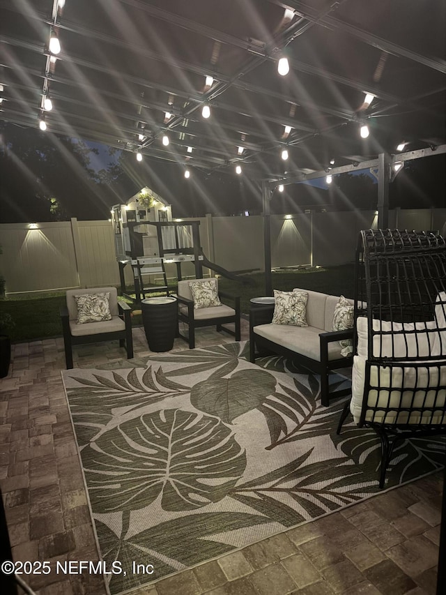 3172 Treeside Ln, Green Cove Springs, FL 32043 - view of patio / terrace with outdoor lounge area