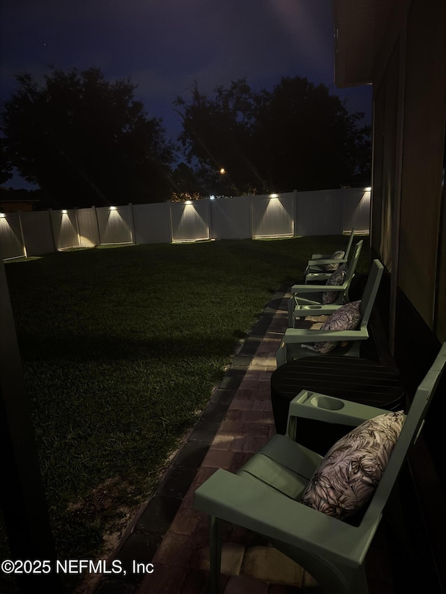 3172 Treeside Ln, Green Cove Springs, FL 32043 - view of yard at night