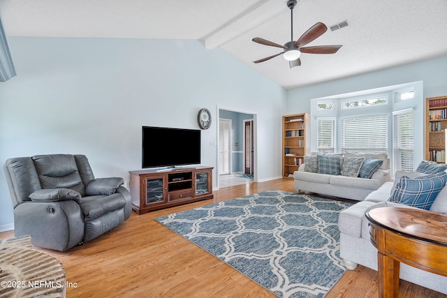 2760 Graniteridge Ct, Orange Park, FL 32065 - living area with wood finished floors, ceiling fan, and baseboards