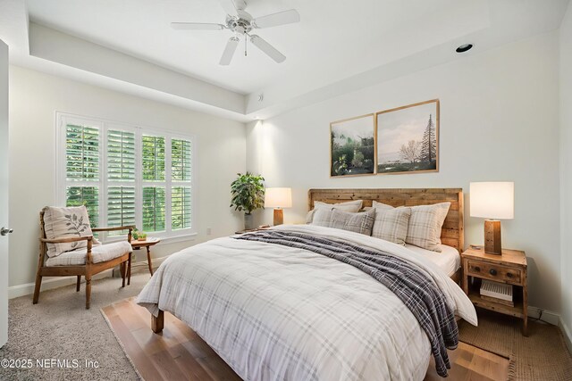4300 S Beach Pkwy Unit 3214, Jacksonville Beach, FL 32250 - bedroom featuring baseboards and a ceiling fan