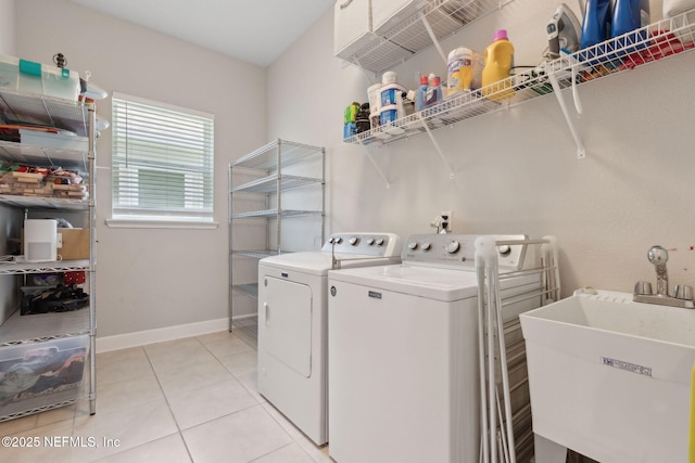101 Bucktail Ave, Ponte Vedra, FL 32081 - washroom featuring washer and dryer and light tile patterned floors