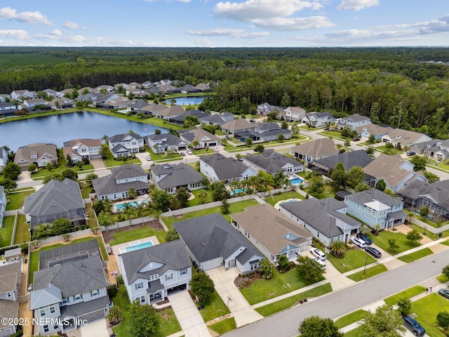 101 Bucktail Ave, Ponte Vedra, FL 32081 - aerial view of residential area featuring a forest and a nearby body of water