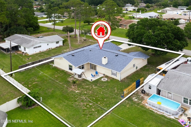 2910 Yule Tree Dr, Edgewater, FL 32141 - aerial perspective of suburban area