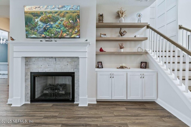 105 Awlleaf Ct, Saint Augustine, FL 32095 - detailed view of wood finished floors and a fireplace
