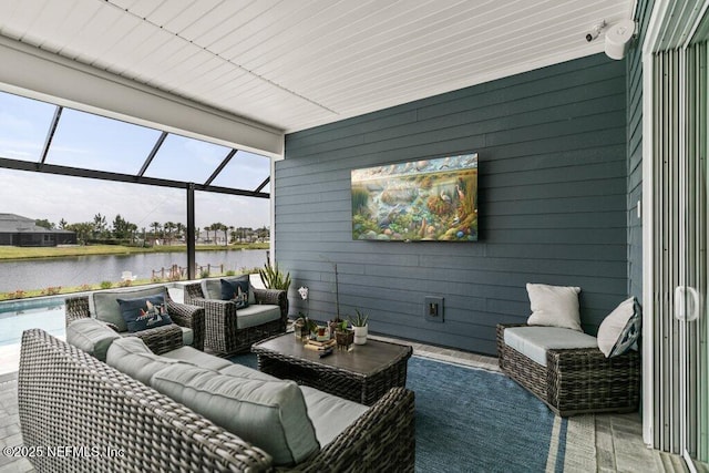 105 Awlleaf Ct, Saint Augustine, FL 32095 - view of patio / terrace with an outdoor hangout area and glass enclosure