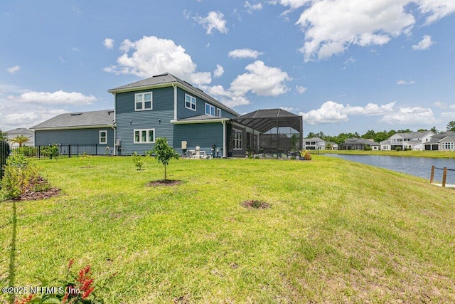 105 Awlleaf Ct, Saint Augustine, FL 32095 - view of yard featuring a water view and a lanai