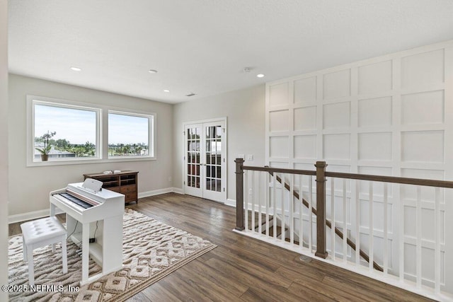 105 Awlleaf Ct, Saint Augustine, FL 32095 - home office with wood finished floors, recessed lighting, and french doors
