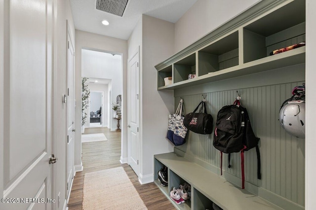 105 Awlleaf Ct, Saint Augustine, FL 32095 - mudroom featuring dark wood-type flooring and recessed lighting