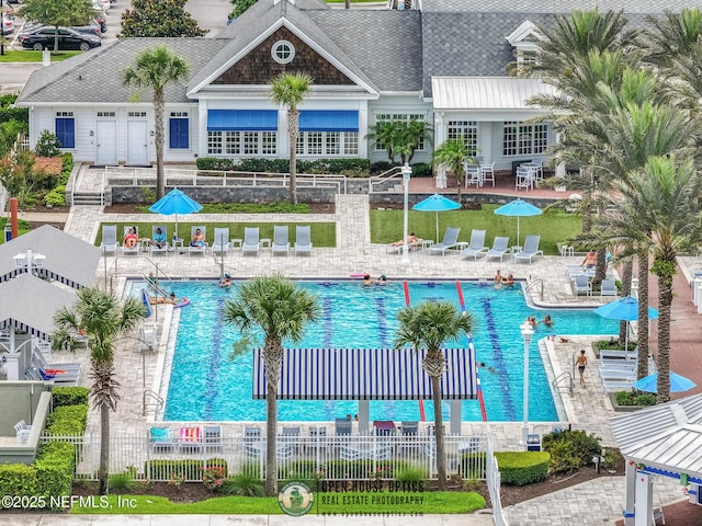 105 Awlleaf Ct, Saint Augustine, FL 32095 - aerial view of property and surrounding area with a pool
