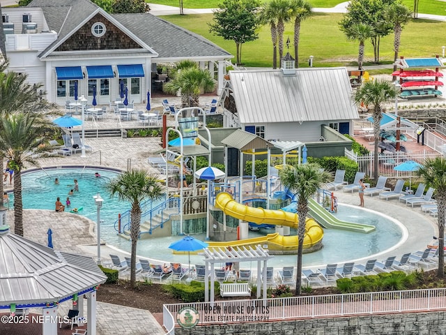 105 Awlleaf Ct, Saint Augustine, FL 32095 - view of swimming pool with a water play area
