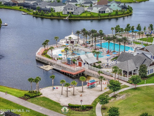 105 Awlleaf Ct, Saint Augustine, FL 32095 - aerial perspective of suburban area with a nearby body of water