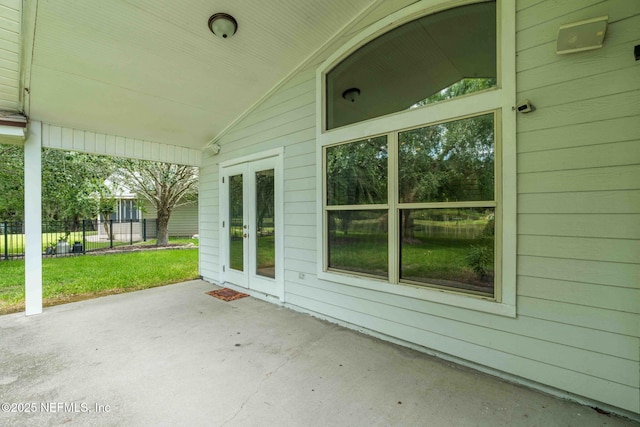 1608 Rustling Dr, Fleming Island, FL 32003 - view of patio with french doors
