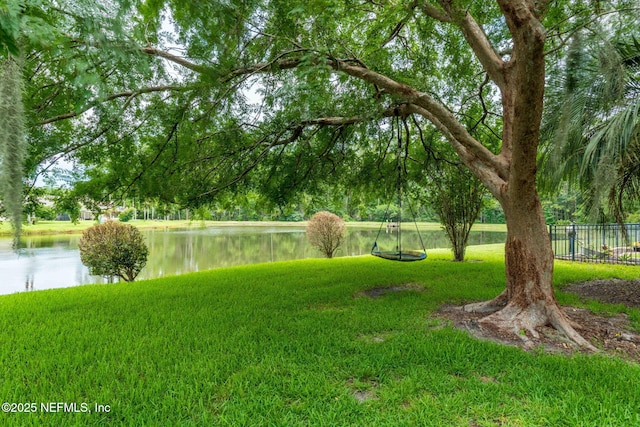 1608 Rustling Dr, Fleming Island, FL 32003 - view of yard featuring a water view