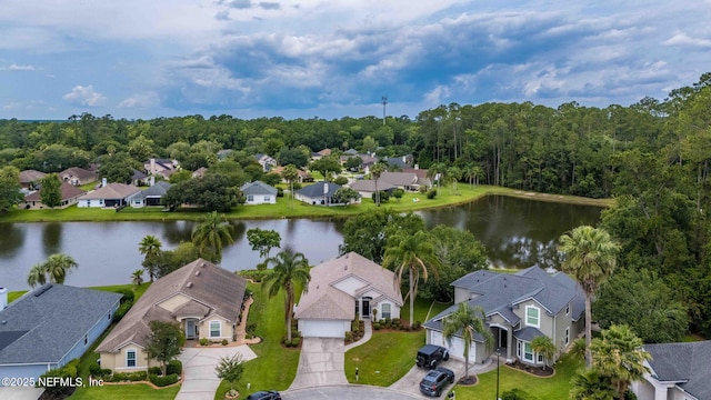 1608 Rustling Dr, Fleming Island, FL 32003 - aerial view of residential area with a nearby body of water