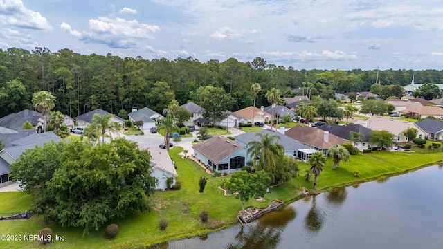 1608 Rustling Dr, Fleming Island, FL 32003 - aerial perspective of suburban area featuring a nearby body of water