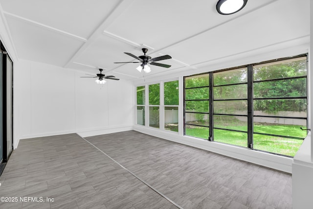 8687 Bishopswood Dr, Jacksonville, FL 32244 - unfurnished sunroom with ceiling fan