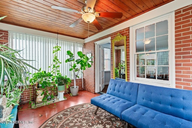 433 W 70th St, Jacksonville, FL 32208 - sunroom with ceiling fan