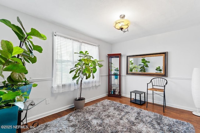433 W 70th St, Jacksonville, FL 32208 - living area with wood finished floors and baseboards