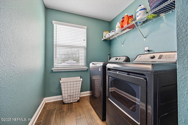 795 Shetland Dr, Saint Johns, FL 32259 - laundry area with separate washer and dryer and wood finished floors