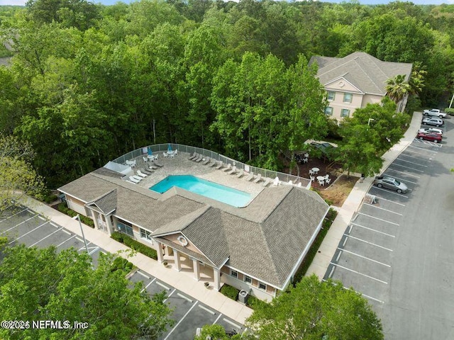 8601 Beach Blvd Unit 507, Jacksonville, FL 32216 - bird's eye view of a pool area