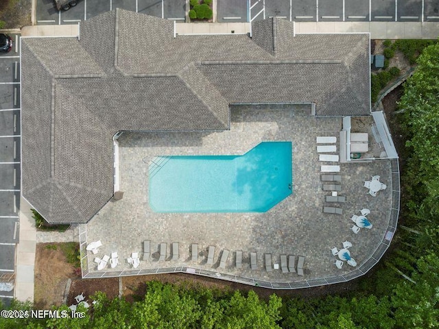 8601 Beach Blvd Unit 507, Jacksonville, FL 32216 - bird's eye view of a pool area