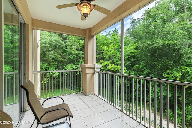 8601 Beach Blvd Unit 507, Jacksonville, FL 32216 - balcony featuring ceiling fan