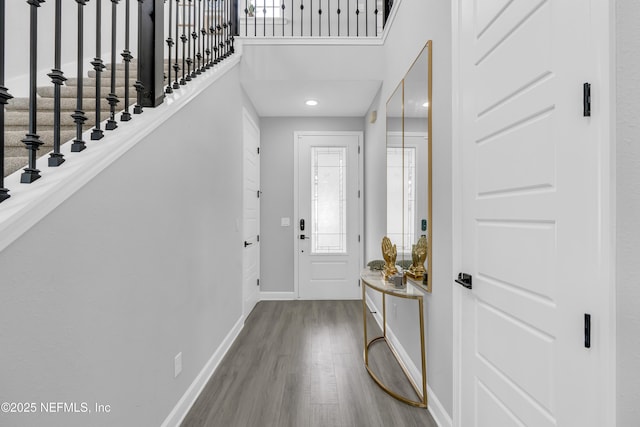 194 Napo Way, Saint Johns, FL 32259 - foyer entrance with wood finished floors and a towering ceiling