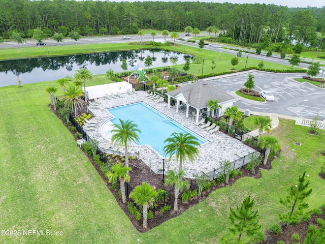 194 Napo Way, Saint Johns, FL 32259 - drone / aerial view of a pool area and a nearby body of water